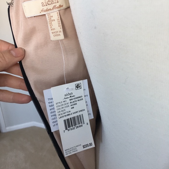 Adrianna Papell/ Aidan Black Lace Cocktail Dress - Picture 3 of 7